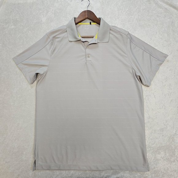 Snake Eyes Polo Mens XL Light Gray Short Sleeve Dry-18 Collared Golf Lightweight - Picture 1 of 6